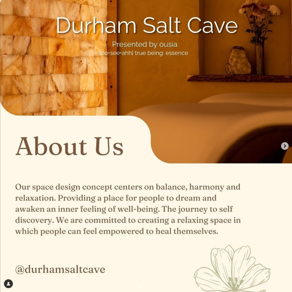 Screenshot 2024-01-23 at 13-07-58 Durham Salt Cave by OUSIA (@durhamsaltcave) • Instagram photos and videos
