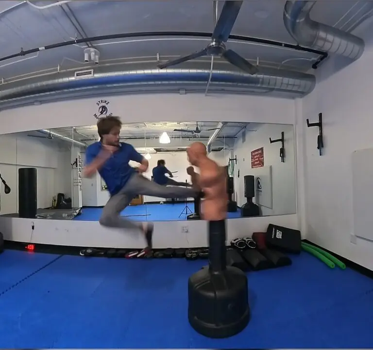 Man kicking