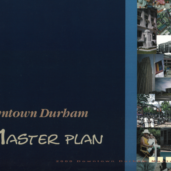 Downtown Durham master plan cover