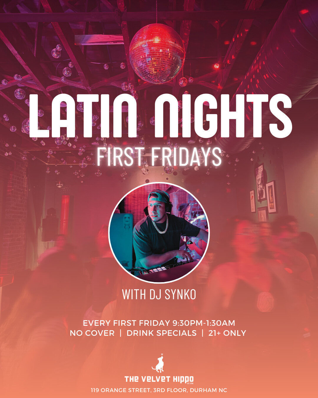 First Friday Latin Nights at The Velvet Hippo!