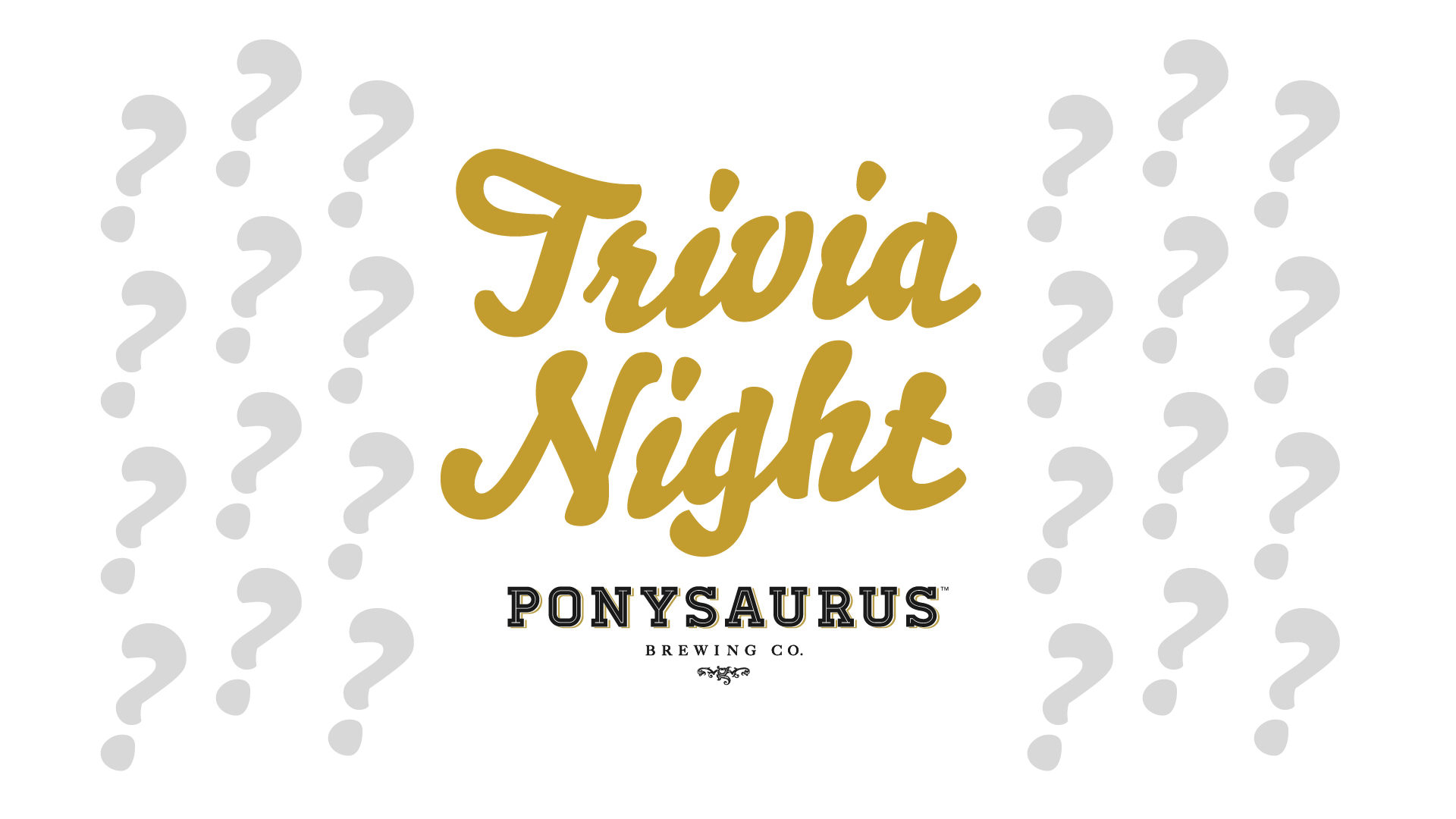 Trivia Night at Ponysaurus Brewing Co.