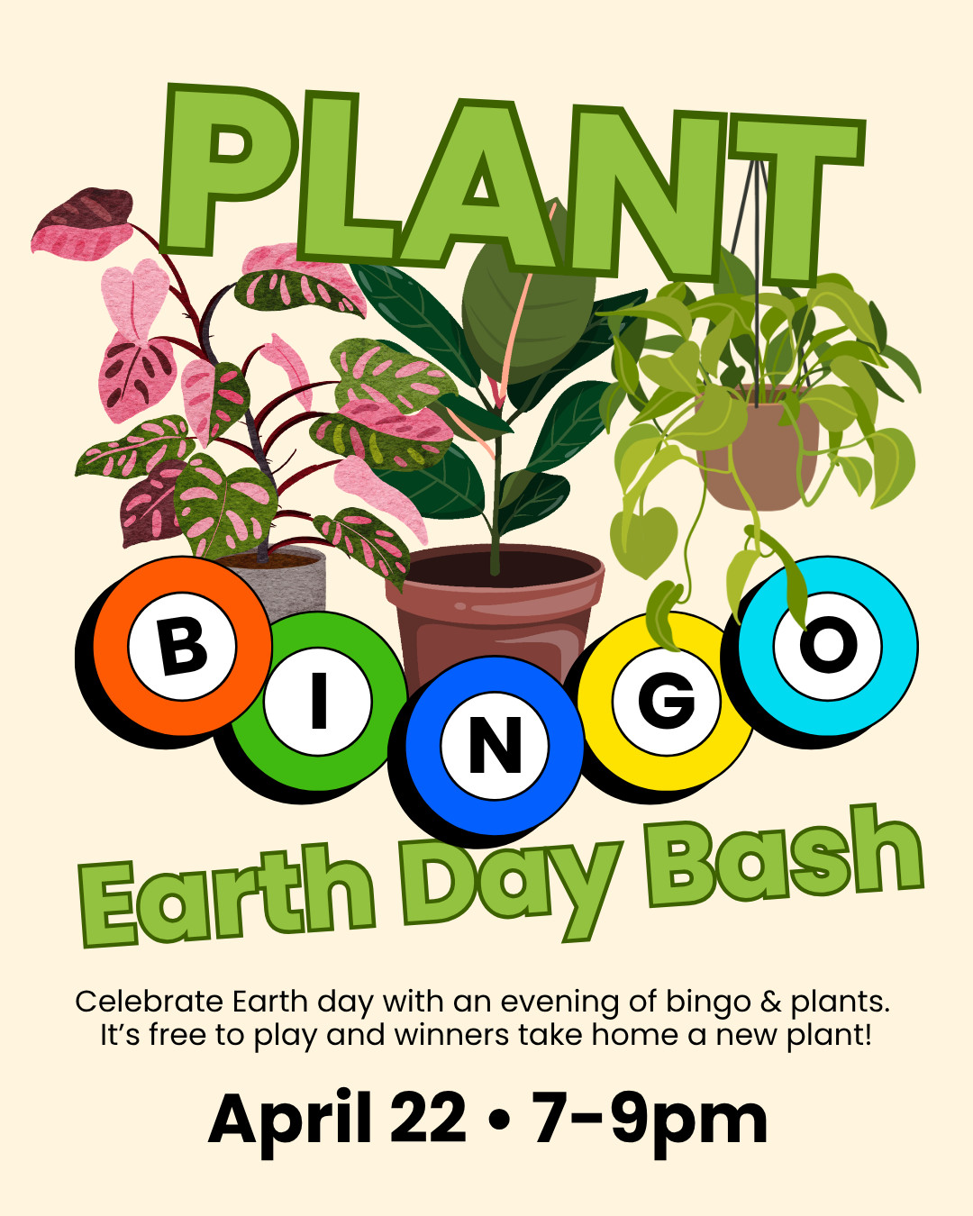 Plant Bingo Earth Day Bash