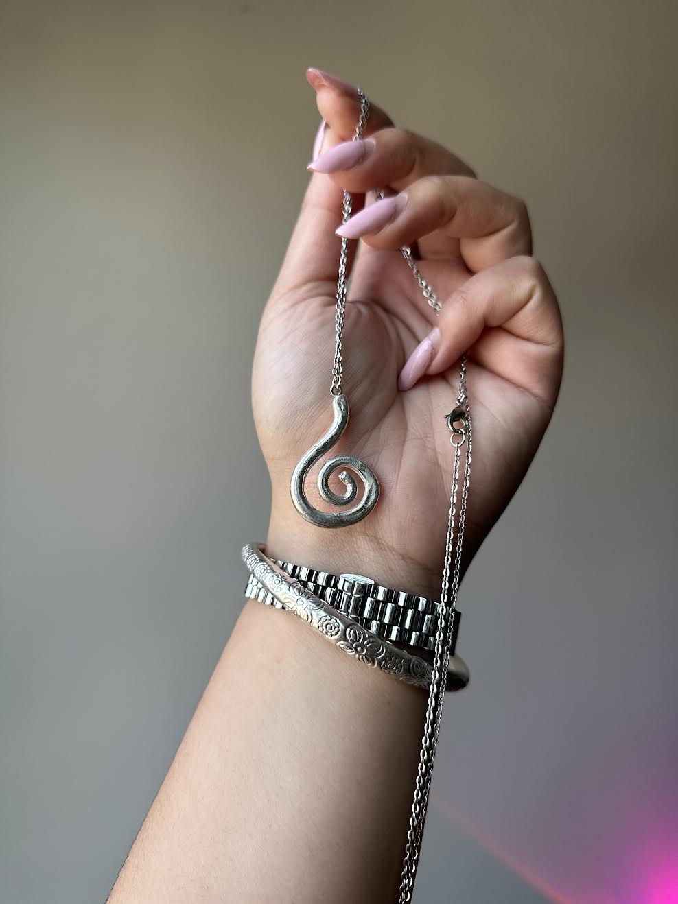 Beginner Jewelry Making: Silver Clay Spiral Necklace