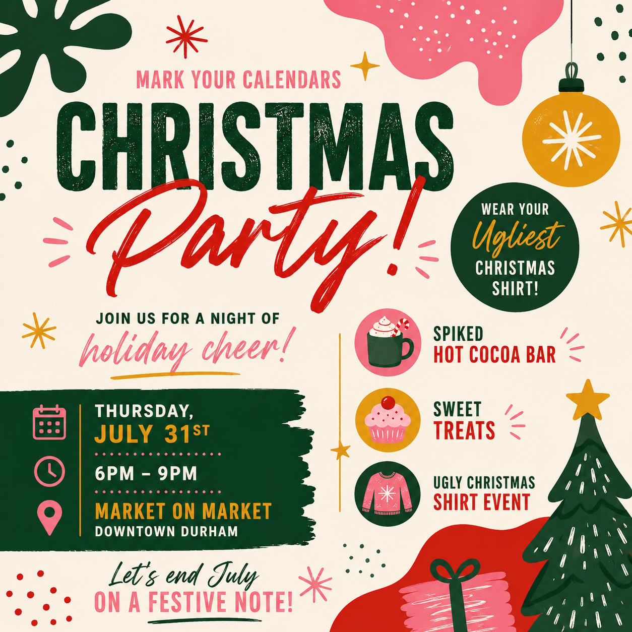 Christmas in July @ Market on Market