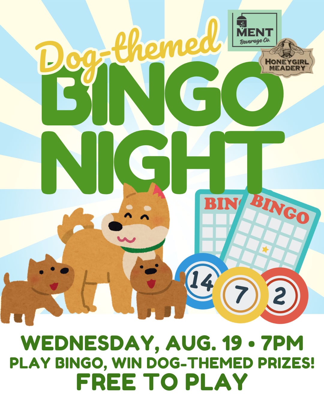 Dog-Themed Bingo Night