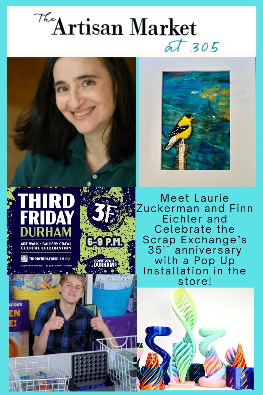 Third Friday with Laurie Zuckerman, Finn Eichler and The Ministry of Cardboard!