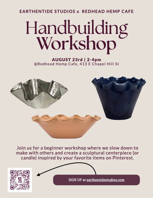 Drawn From™: Pinterest — A Hand-building Pop-Up at Redhead Hemp