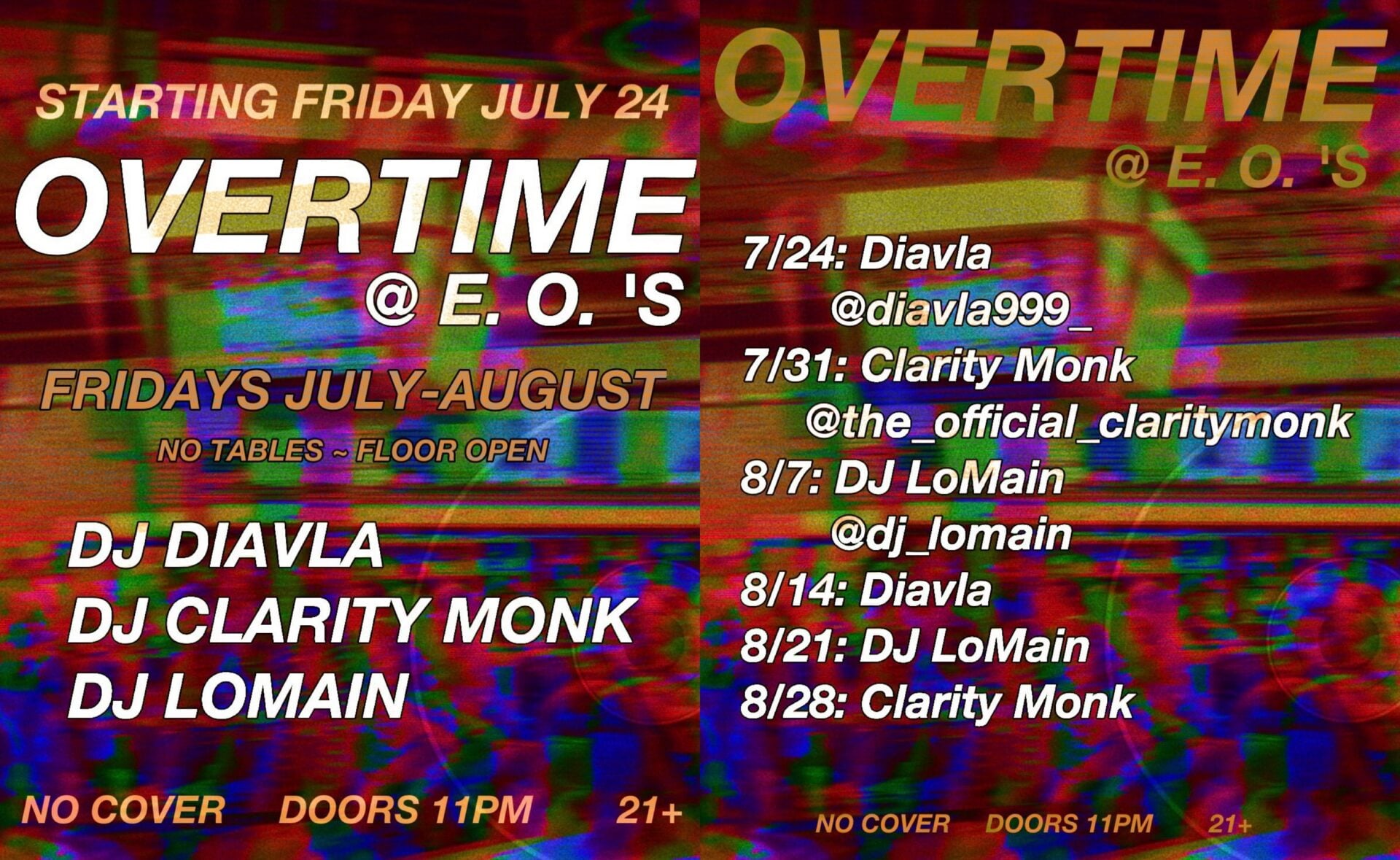 Overtime at E.O.’s