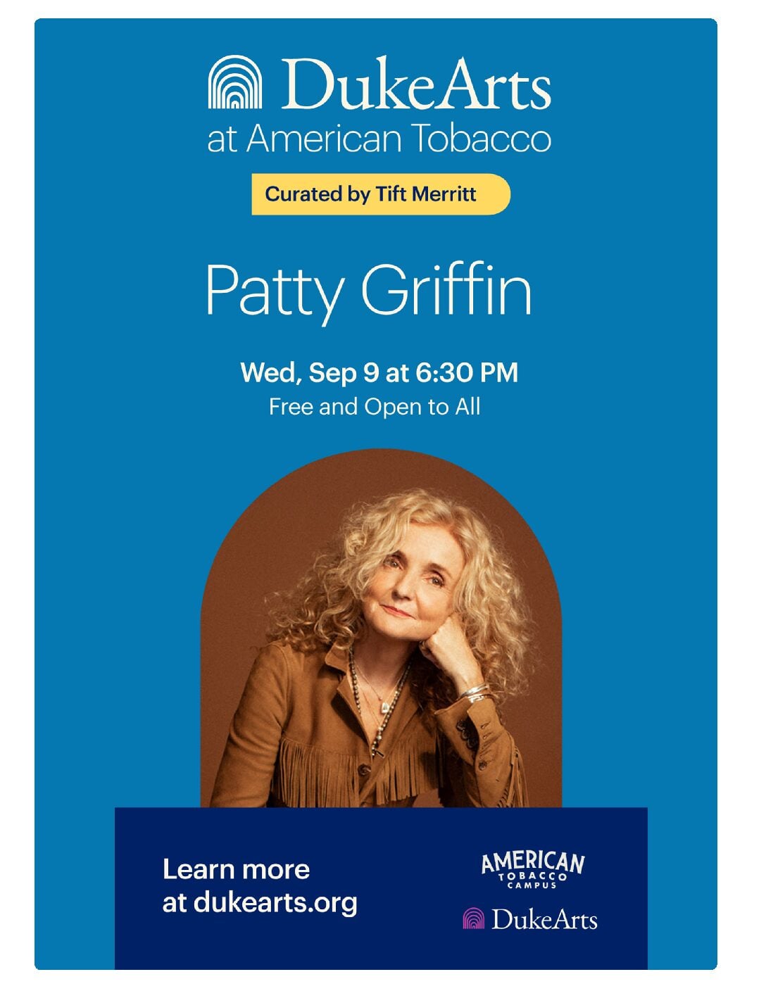 Patty Griffin Duke Arts at American Tobacco