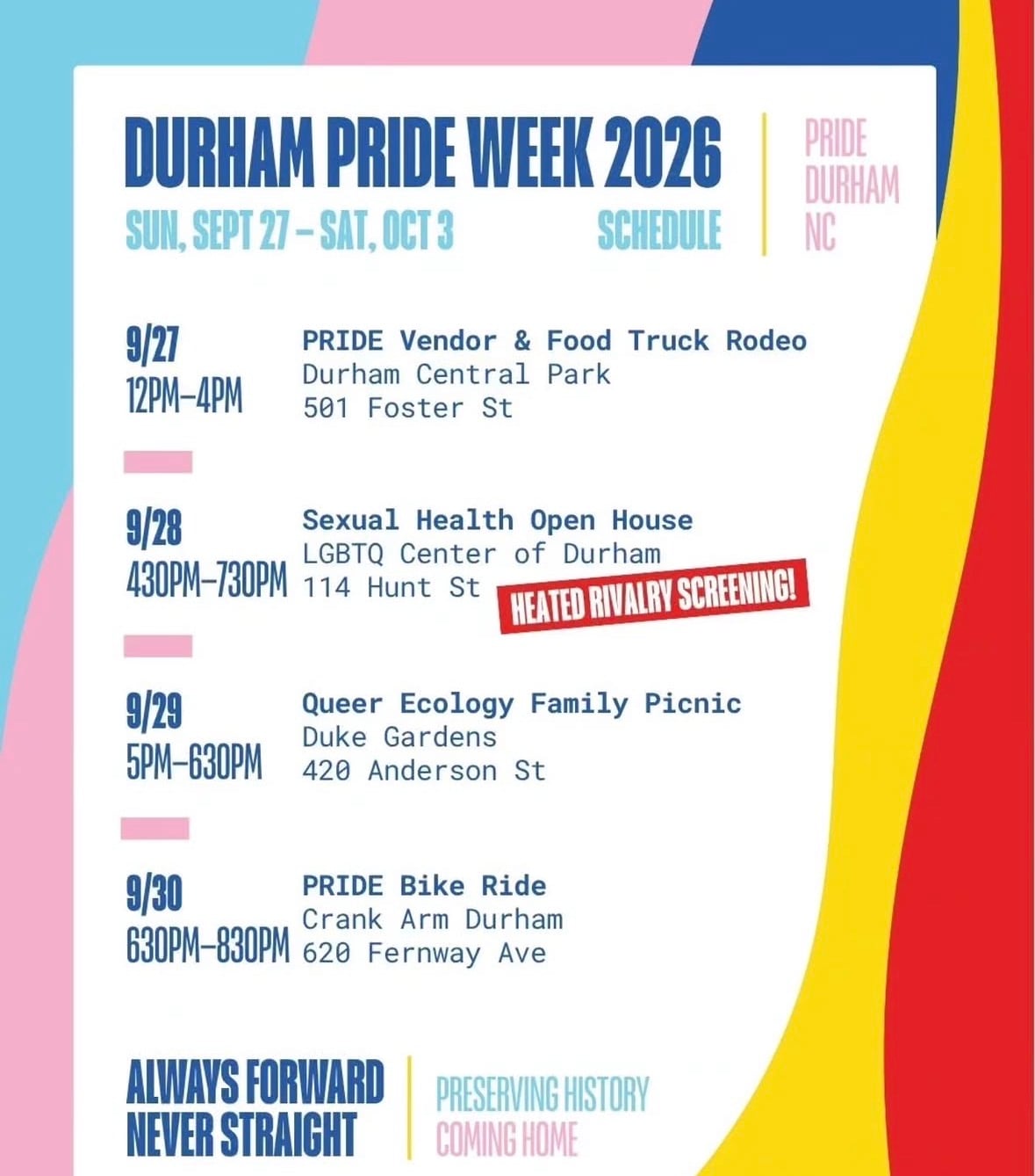 Colorful flyer