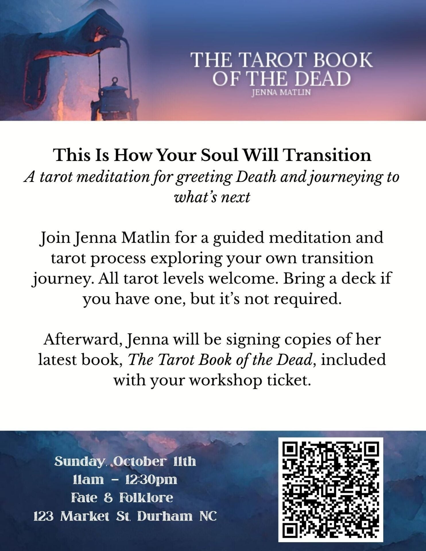 This is How Your Soul Will Transition: A book signing and workshop experience