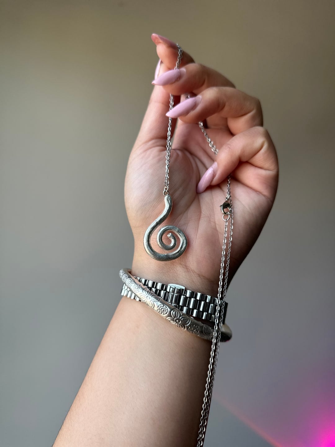 Beginner Jewelry Making: Silver Clay Spiral Necklace