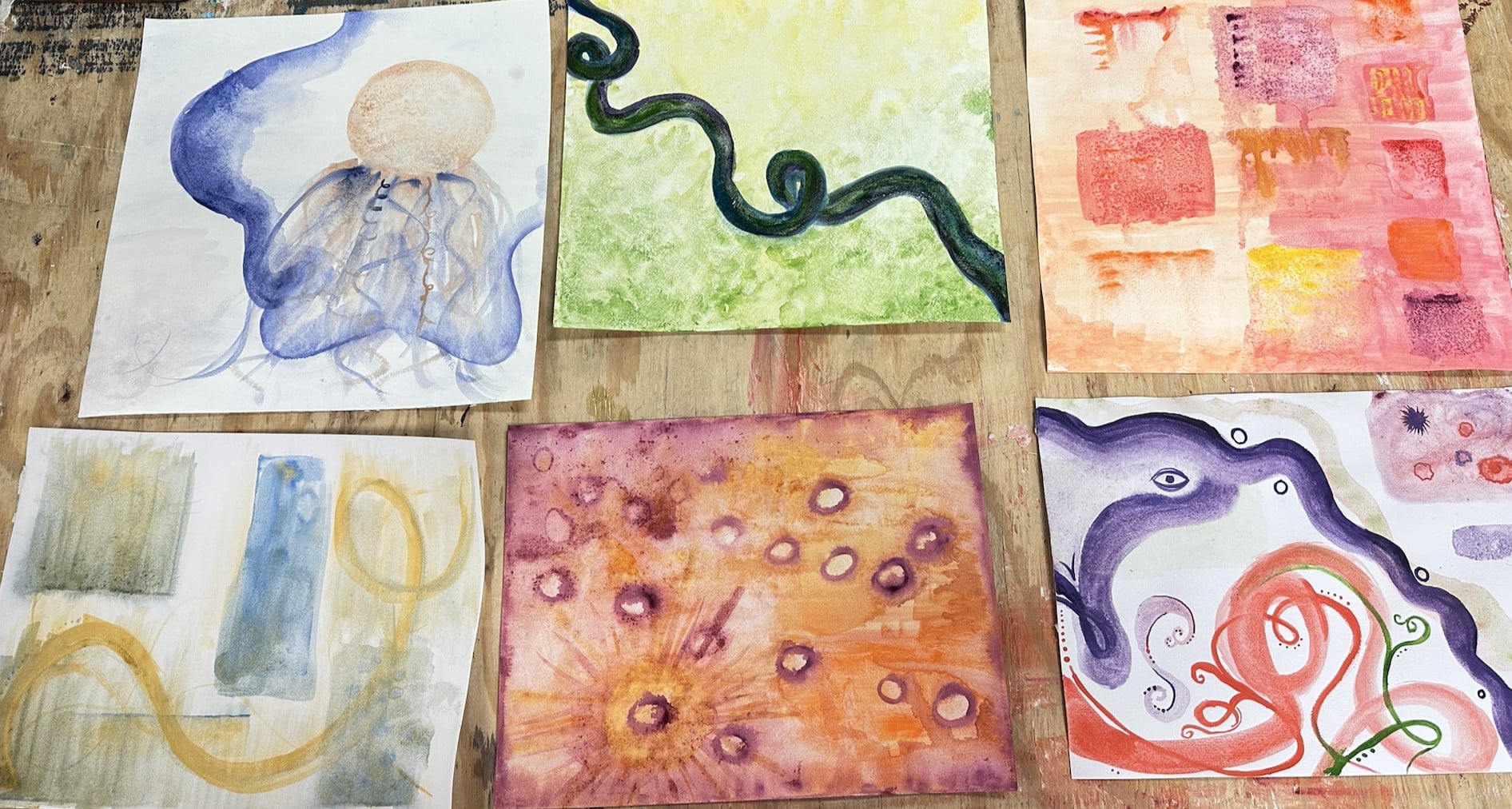 Intuitive Watercolor Wind Down