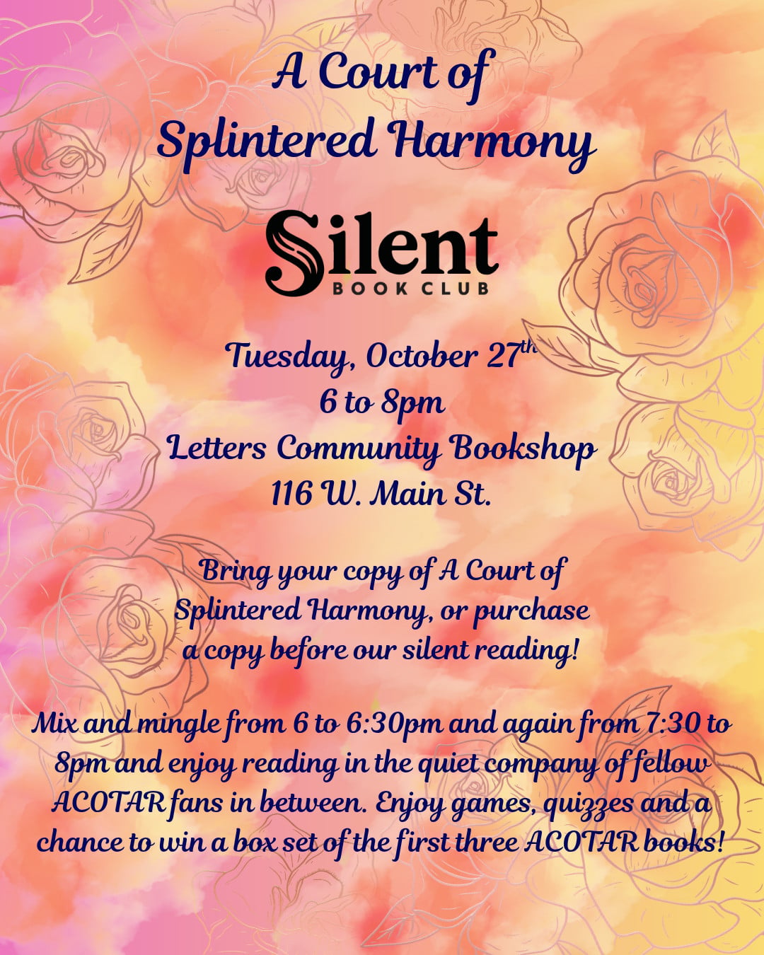 A Court of Splintered Harmony Silent Book Club