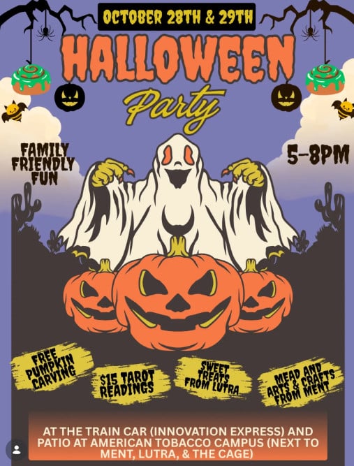 FAMILY-FRIENDLY HALLOWEEN PARTY on the American Tobacco Campus
